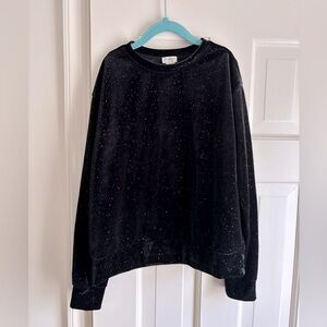 Crewcuts Sparkle Velvet Sweatshirt L